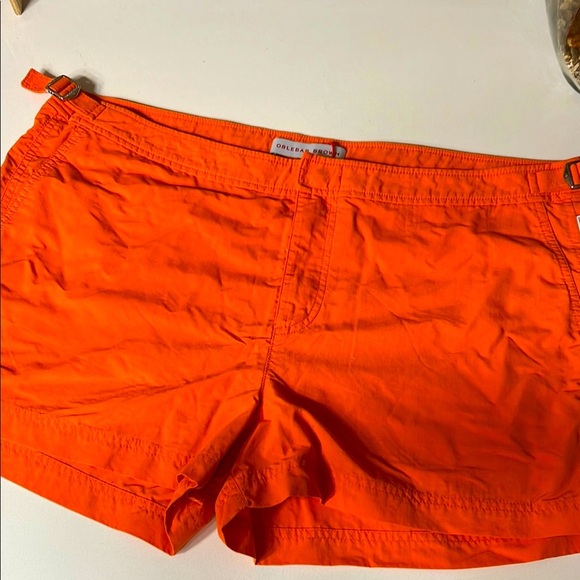 Orlebar Brown Men’s Orange Setter Shorts. - Picture 2 of 7